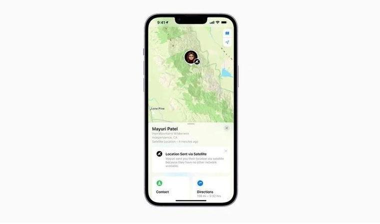 宝坻苹果14维修分享iPhone14系列中 FindMy功能通过卫星分享位置方法教程 